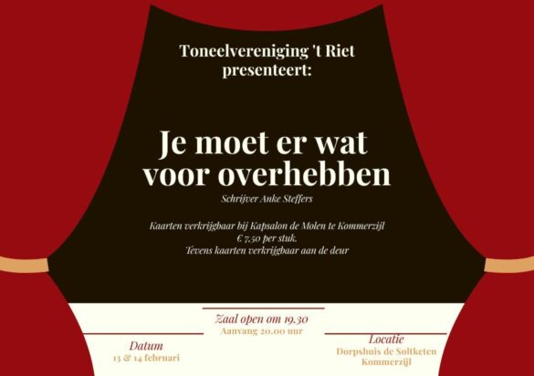 Toneelvereniging 't Riet presenteert ＂....＂