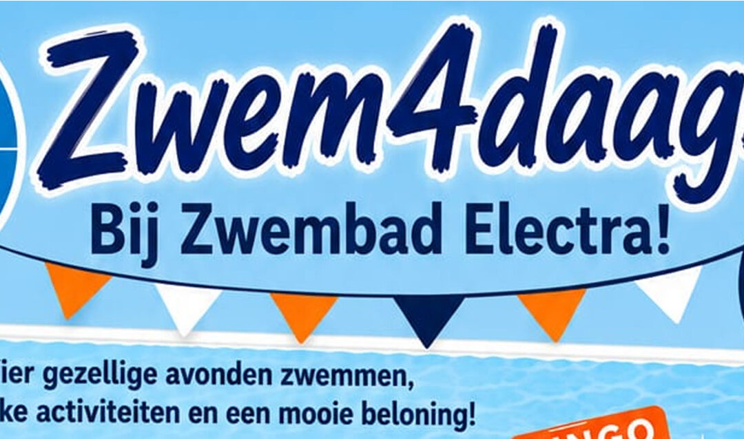 Zwem4daagse en Kinderactiviteiten bij Zwembad Electra!